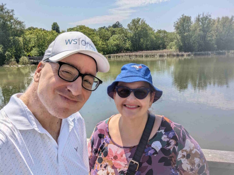 Rob and Tiz at Toogood Pond