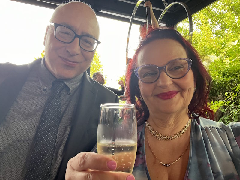 Rob and Tiz at Reception